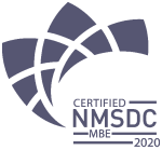 Certified NMSDC MBE 2020 badge