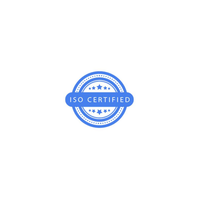 Blue icon seal of certification for ISO 27001-Certified. The icon features a blue seal symbolizing certification, specifically ISO 27001. ISO 27001 is the globally recognized international standard for information security management systems. This certification signifies that information security is a top priority for the organization. The alt text provides a concise description of the image, highlighting the achievement of ISO 27001 certification and emphasizing the commitment to data security and client trust.