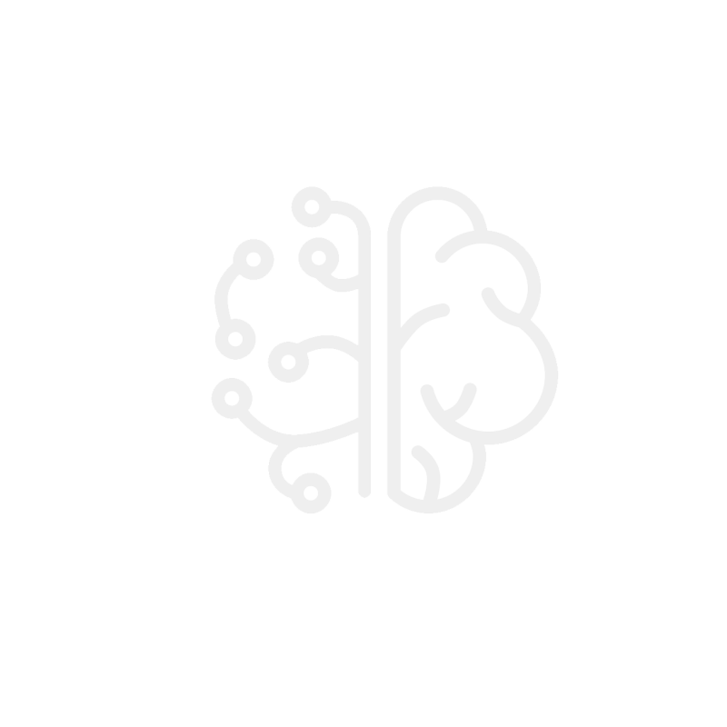 Vector icon representing the left side of the brain as technology connectors and the right side as a brain. The icon illustrates the fusion of technology and cognitive capabilities. The left side depicts technology connectors, symbolizing connectivity, innovation, and the integration of technological solutions. The right side represents a brain, symbolizing intelligence, creativity, and cognitive abilities. The icon signifies the combination of technology and human intellect, representing the power of innovation and cognitive synergy.