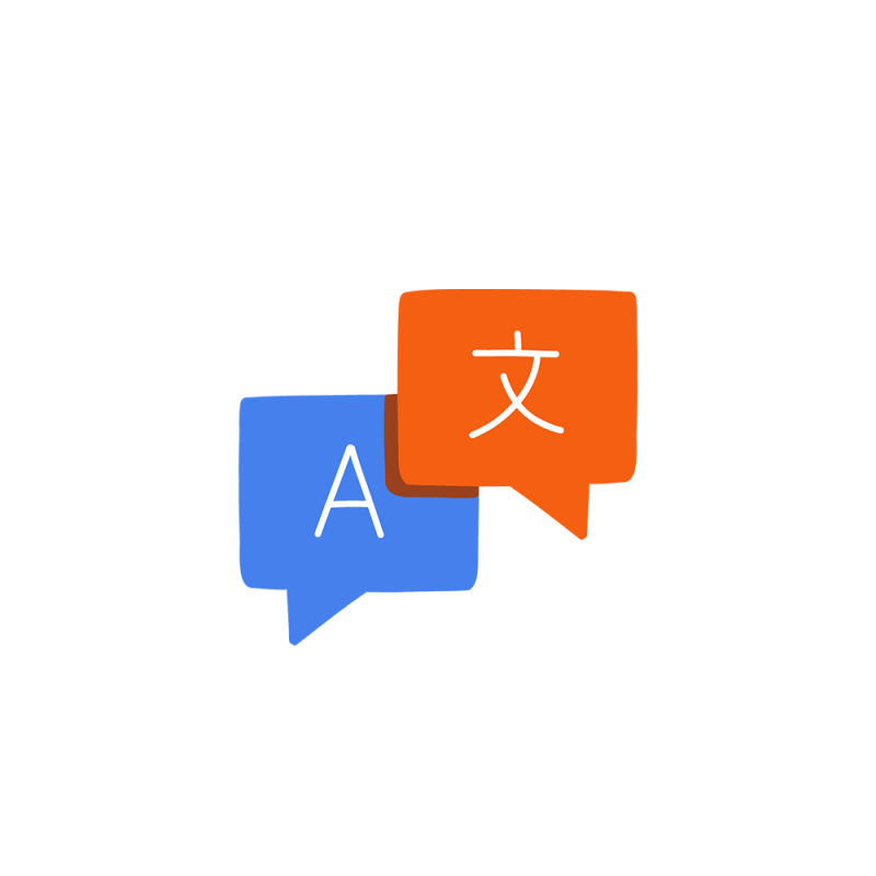 Image representing transcreation services, featuring a vector icon with Akorbi's blue and orange colors and translation language elements. The vector icon showcases the blend of Akorbi's signature blue and orange colors, symbolizing the company's brand identity. The icon incorporates translation language elements, such as text or speech bubbles in different languages, representing Akorbi's expertise in transcreation services. It conveys the idea of adapting and creatively translating content to resonate with various cultures and languages, while maintaining the essence and impact of the original message.